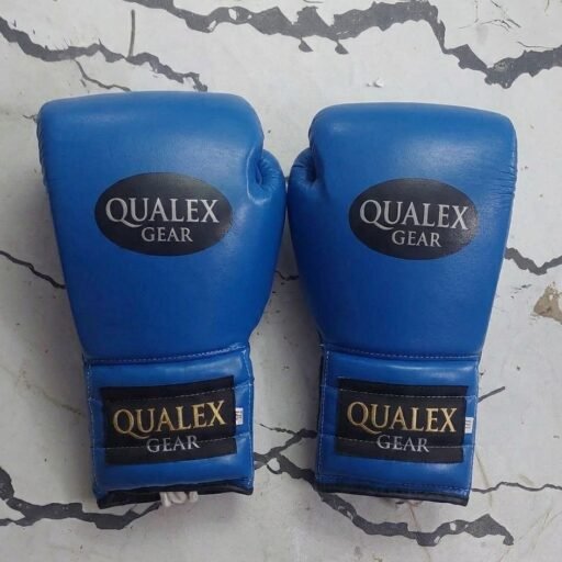 Qualex Gear Professional Boxing Gloves – Blue